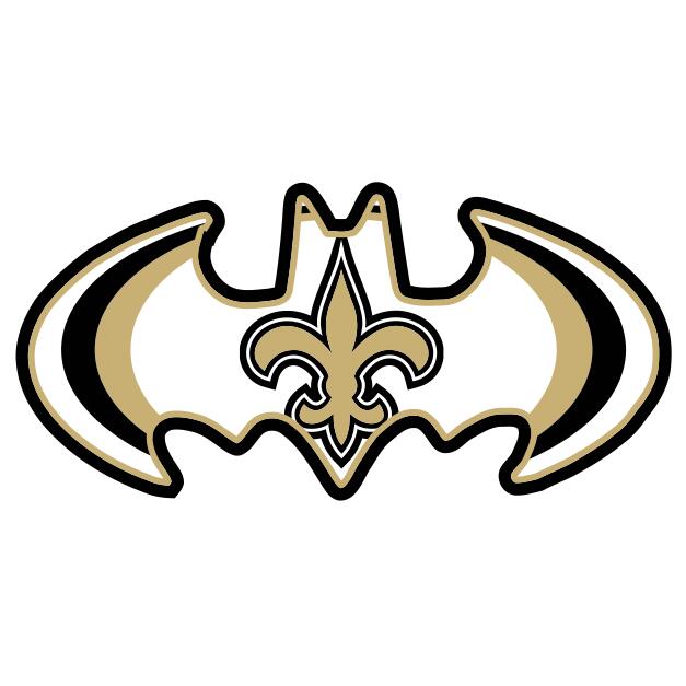New Orleans Saints Batman Logo DIY iron on transfer (heat transfer)
